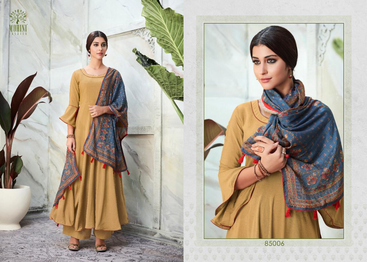 Mohini Glamour Vol 85 Latest Designer Stylish Classy Party Wear Suit  Collection With Printed Dupatta