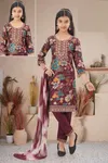 Vallika Girls Wear Kids Pant Set 9091 Vatican Printed Wholesale Price In Surat