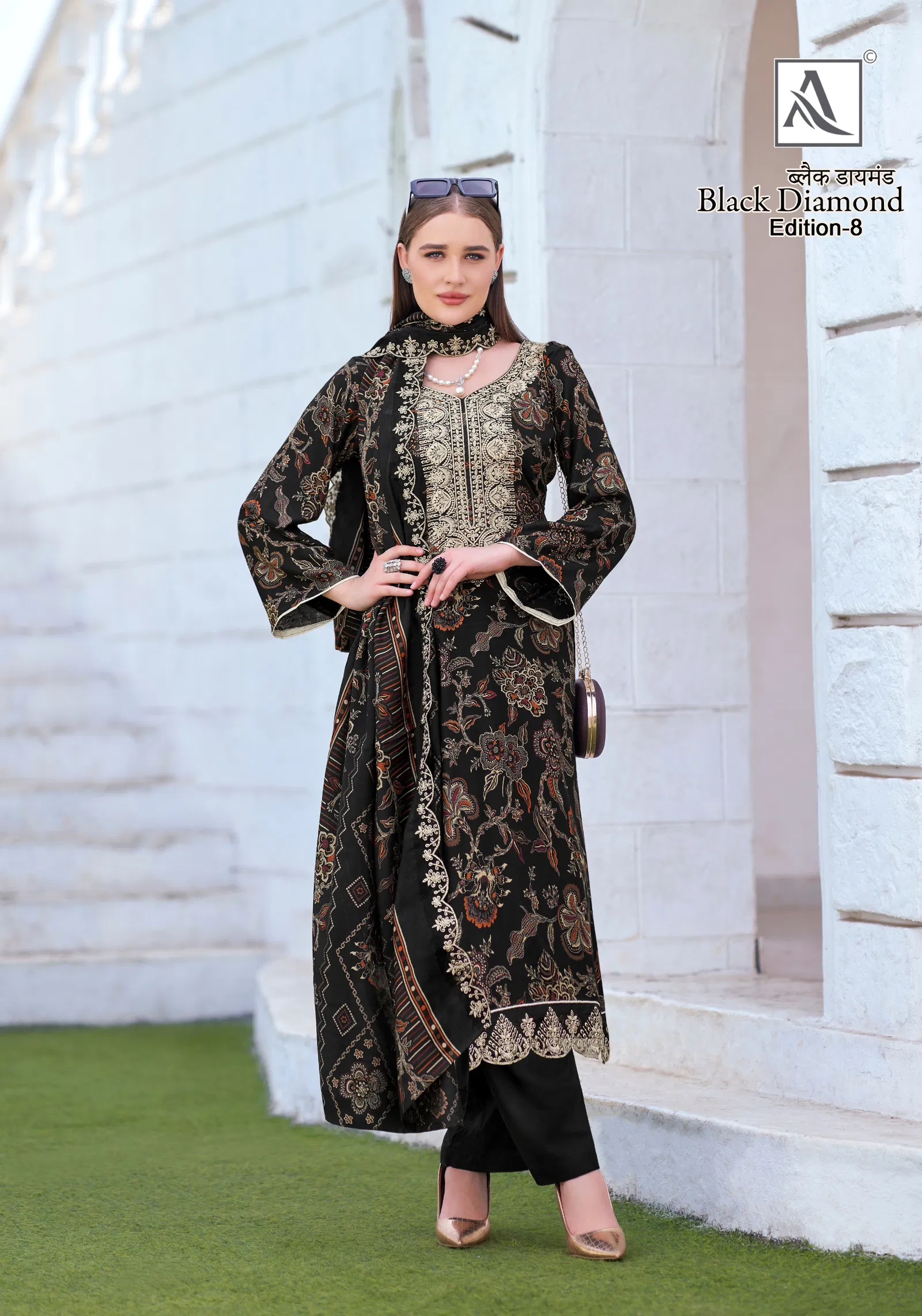Black Diamond 8 By Alok Suit Rayon Printed Dress Material Wholesale Price In Surat

