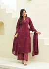 Naisha K 355 Cotton Applic Work Kurti With Pant And Dupatta Wholesale Market Surat