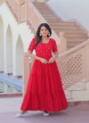 KA 1173 Faux Blooming Premium Designer Gown Suppliers In India
