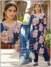 Naisha K 724 Vertican Discharge Print Kurti With Bottom Dupatta Wholesale Online