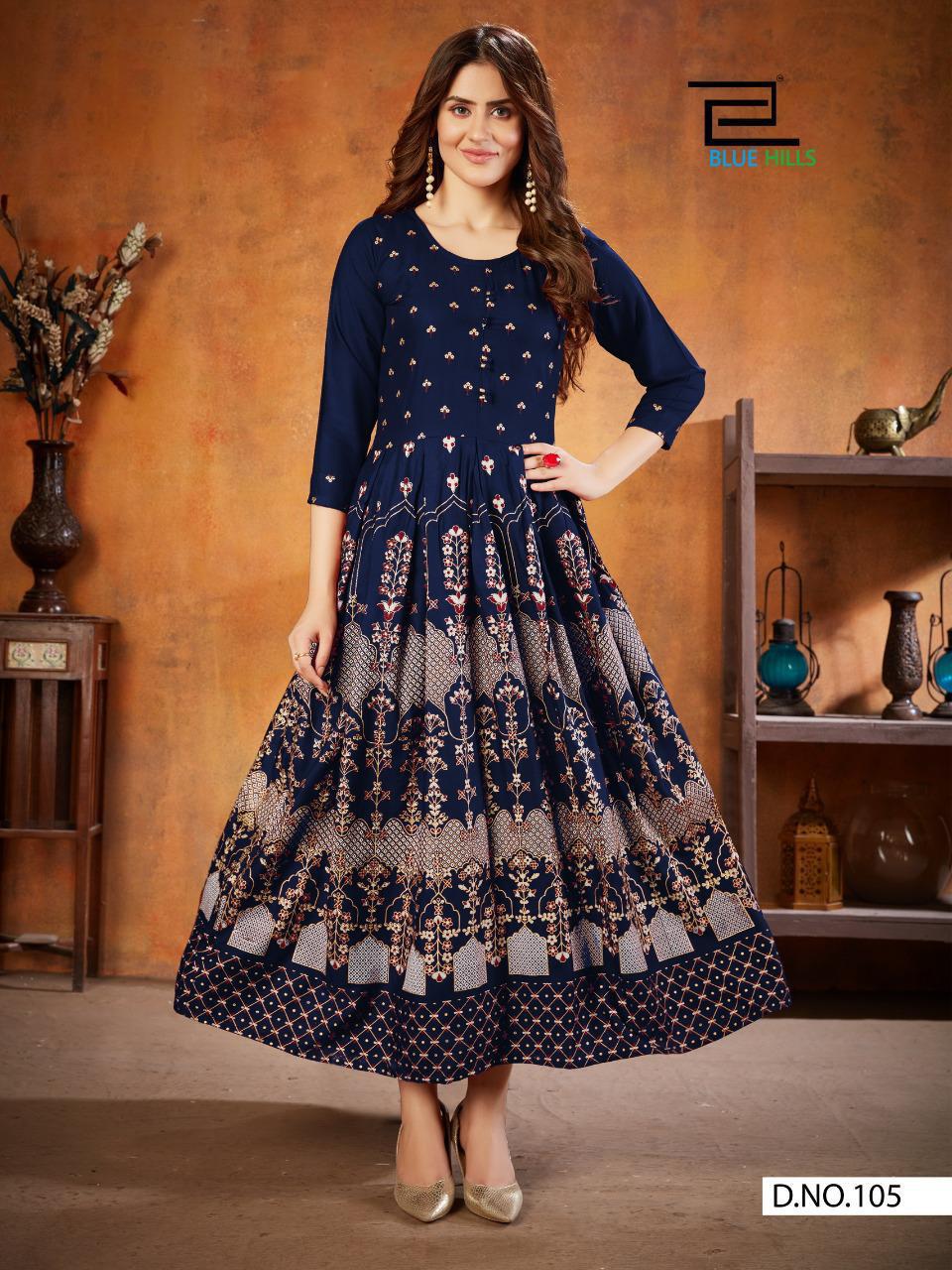 VEE FAB WALKWAY EDITION VOL-11 Party Wear Rayon Foil Print Designer Kurtis Collection