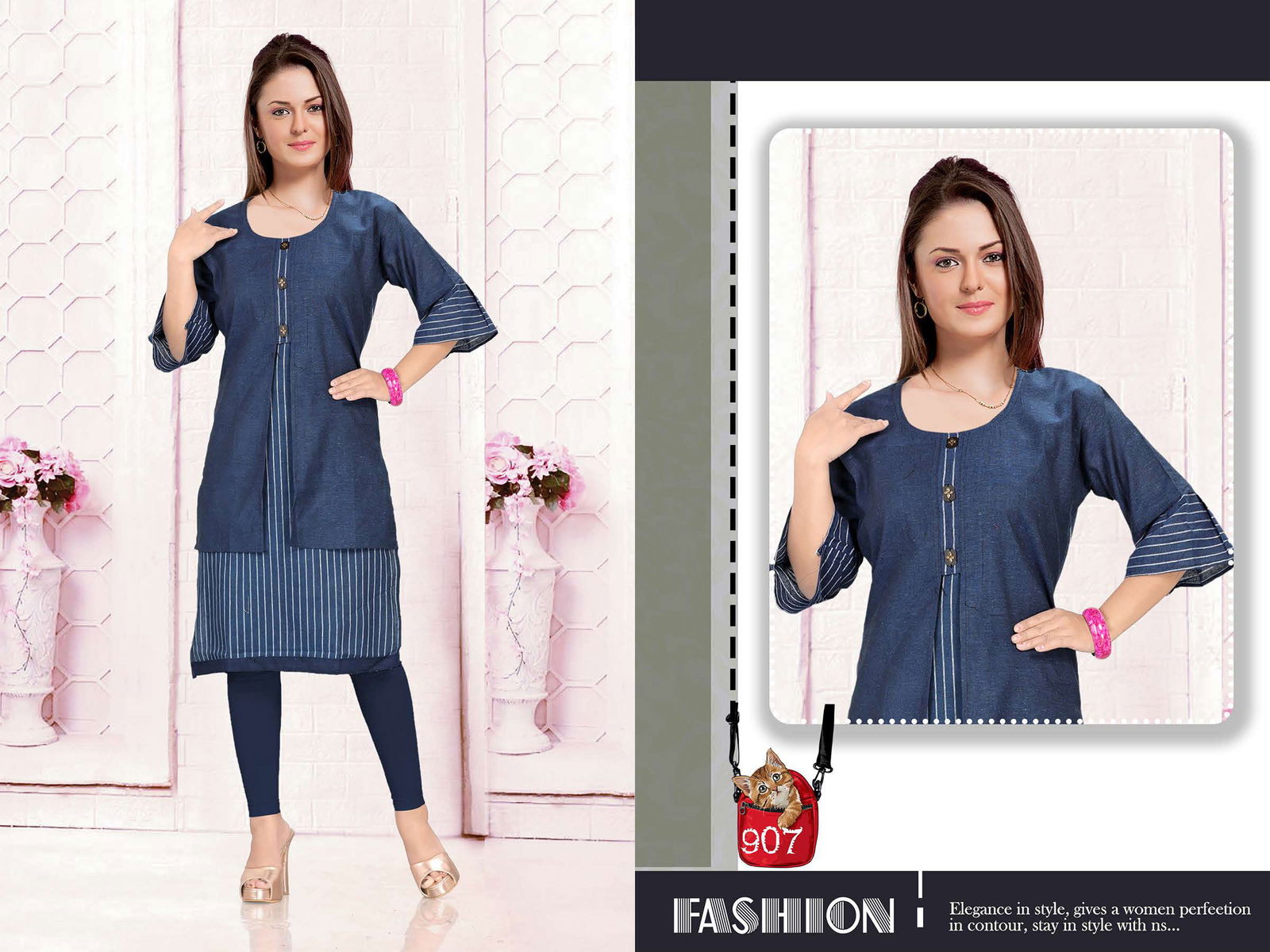 KRINA 01 Latst Fancy Designer Casual Regular Wear Cotton Printed Kurti Collection