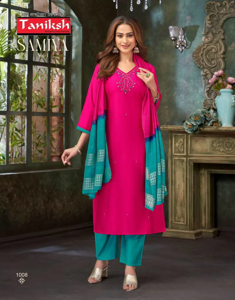 Samiya Vol 1 By Taniksh Vatican Kurti Bottom With Dupatta Wholesale Suppliers In Mumbai