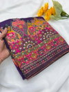 Kc 348 Rajwadi Pashmina Silk Kashmiri Thread Beautiful Saree Online Wholesale