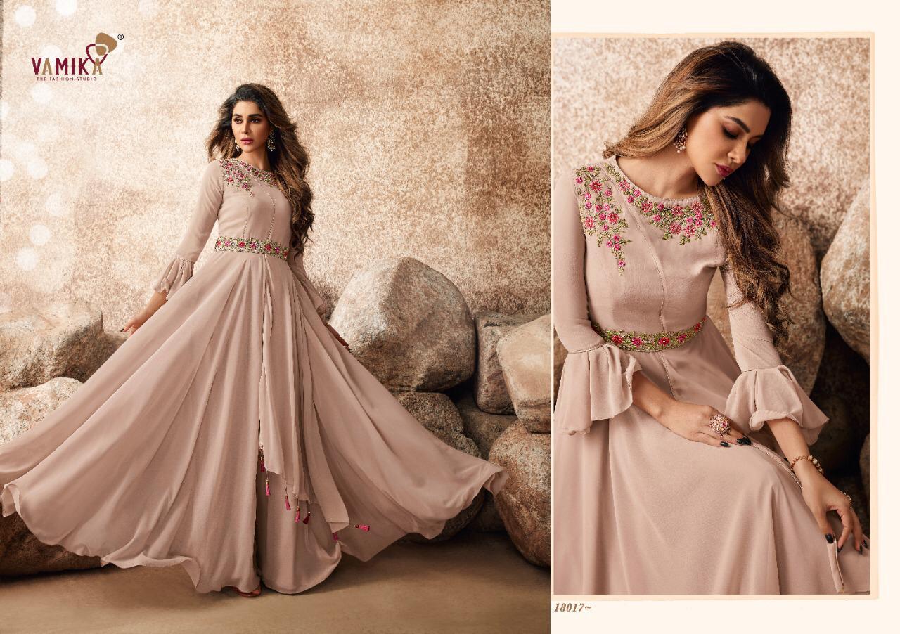 Vamika Sui Dhaga-3 Latest Stylish Party Wear Georgette With Heavy Embroidery And Diamond Worked Gown Collection