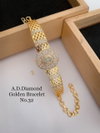 AD Diamond Golden And Rose Gold Bracelets Wholesale Online