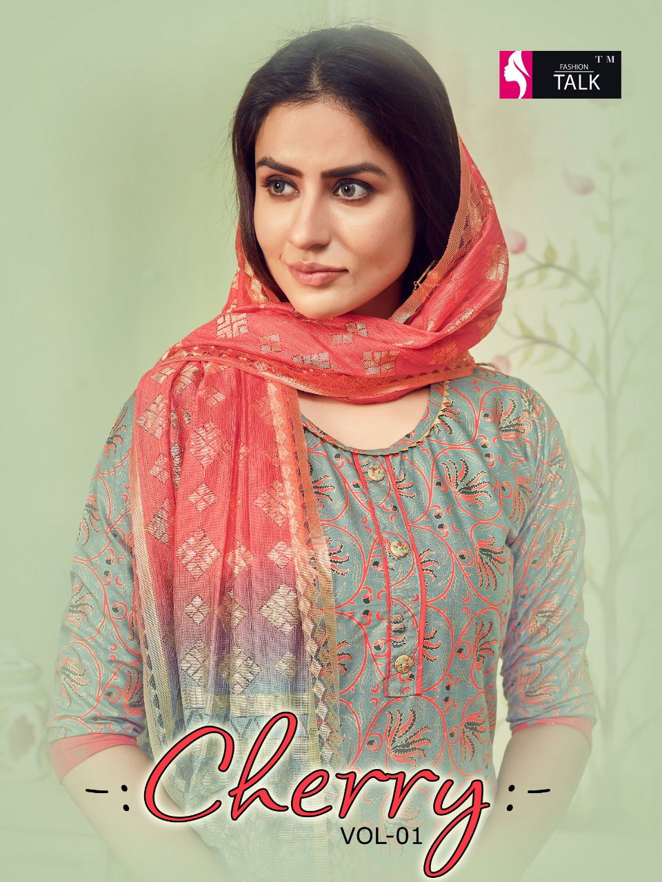 Ft Cherry 1 Latest Fancy Designer Ethnic Wear Rayon Foil Printed  Ready Made Salwar Suit Collection
