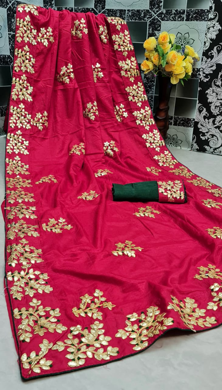 Mahek 19 Fancy Embroidery Worked Latest Designer Wedding Wear  vichitra silk Saree Collection
