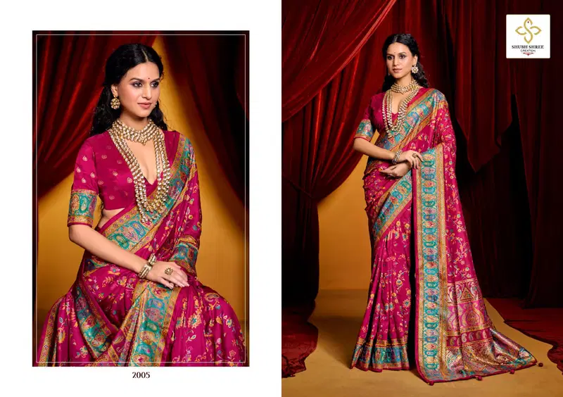 Pashminna Vol 2 By Shubh Shree Tusser Silk Designer Saree Orders In India