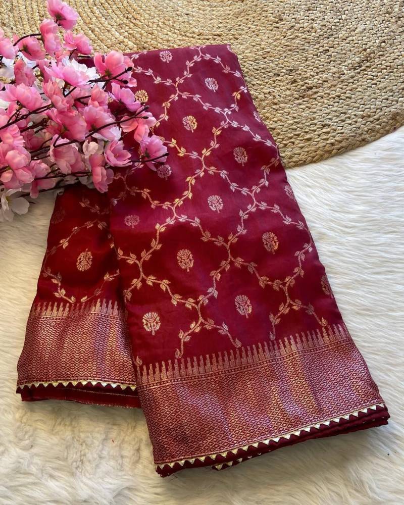 Kc 307 Wedding Wear Stylish Russian Silk Saree Exporters In India