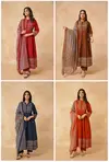 Naisha K 725 Cotton Festival Wear Bulk Kurti With Bottom Dupatta Orders In India
