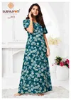 Pearl Vol 2 By Suryajyoti Cotton Printed Nighty Gown Wholesalers In Surat