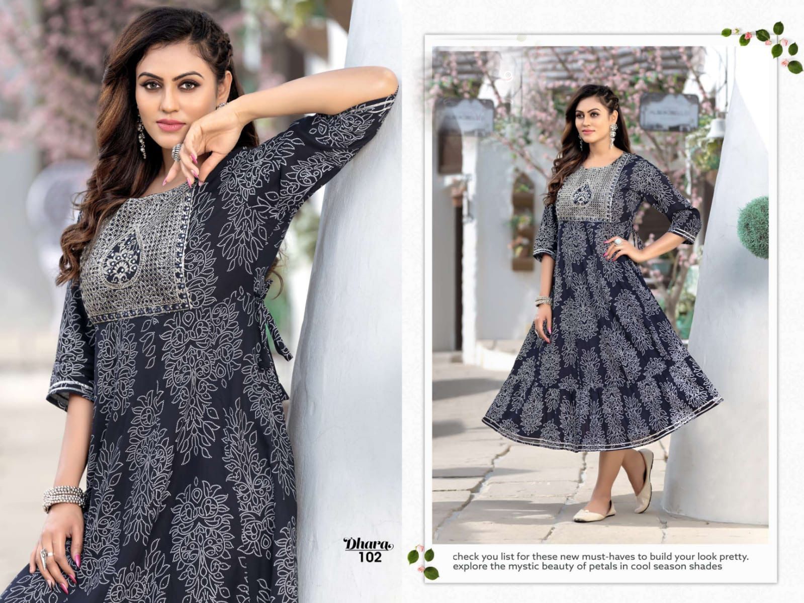 Dhara 101 New Designer Fancy Ethnic Wear Anarkali Kurti Collection