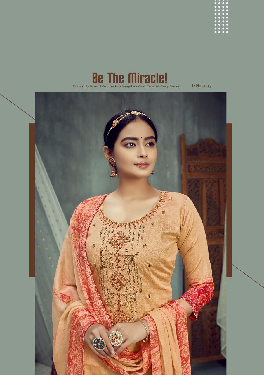 ROLI MOLI SARINA Latest fancy festive Wear Pure Glace cotton Designers Embroidery Readymade Salwar suit collection