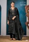Victoria By Kilory Gaji Silk Digital Foil Printed Embroidery Salwar Kameez 