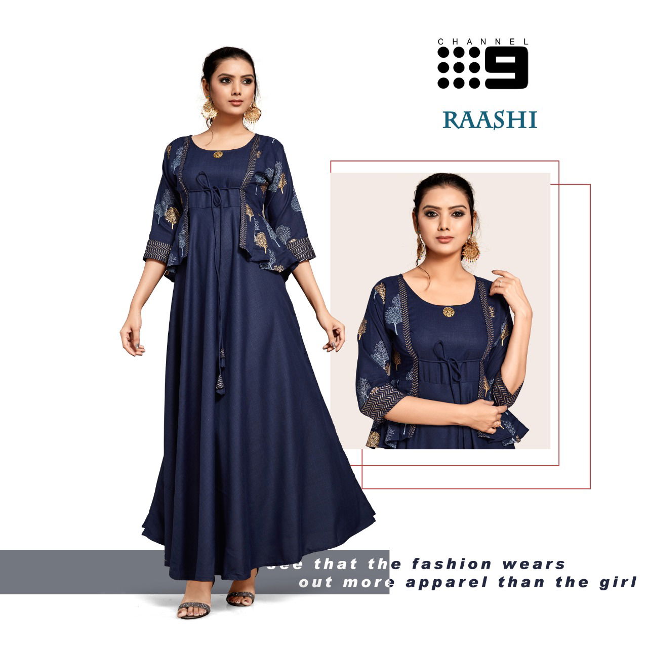 C9 Raashi Party Wear Printed Designer Kurtis Collection 