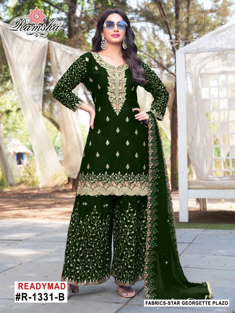R 1331 Nx By Ramsha Georgette Pakistani Readymade Suits Suppliers In India