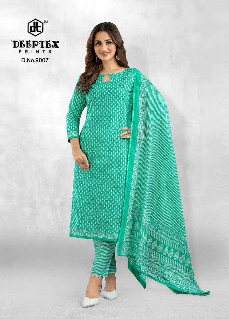 Aaliza Vol 9 By Deeptex Cotton Printed Fancy Dress Material Suppliers In India
