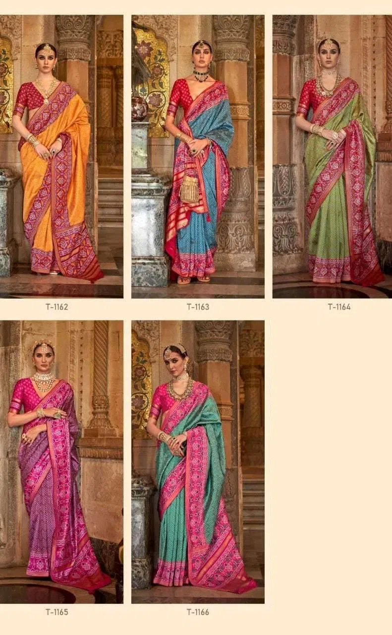 Kunti 1162 To 1171 By Rath Silk Printed Designer Saree Wholesale Online