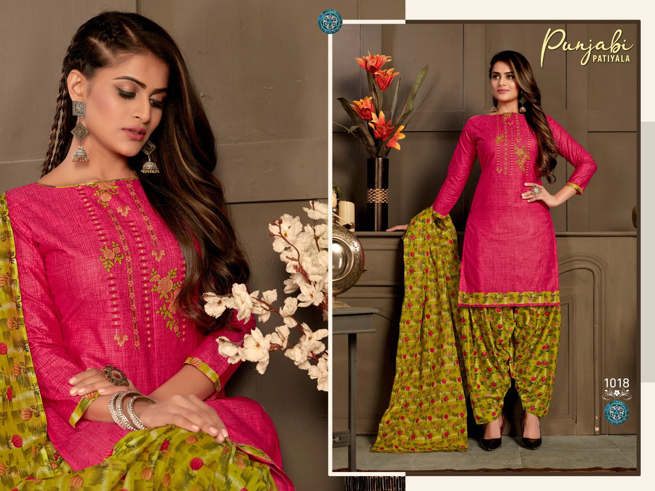 Ganesha Punjabi Patiyala 1 Latest Collection Of Ready Made Daily Wear Printed Cotton Salwar Kameez 