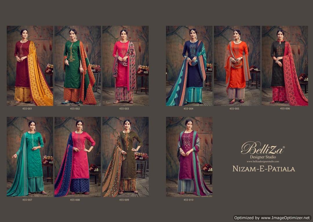 Belliza Nizam E Patiala Latest Designer Pure Pashmina Print with Heavy Kashmiri Embroidery Work Dress Material 