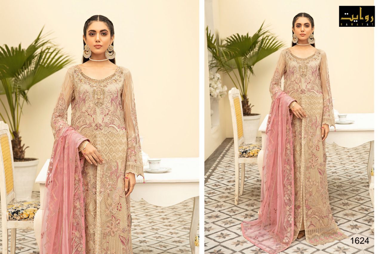 Rawayat Ramsha 6 New Festive Wear Georgette Embroidery Pakistani Salwar Kameez Collection