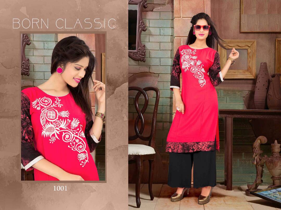 R-Kausar Vol 39 Fancy Latest Designer regular Casual Wear Rayon Printed Kurtis With palazzo Collection
