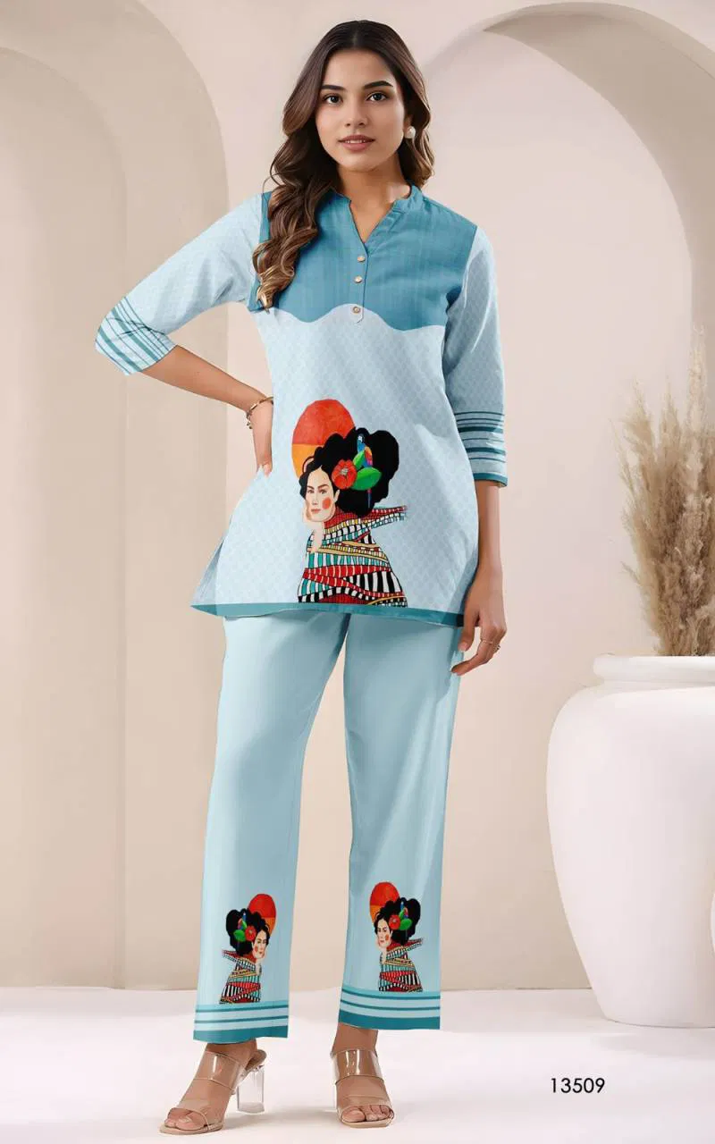 Tanyaa P 262 Cotton Fancy Printed Wholesale Co Ord Set Suppliers In Mumbai