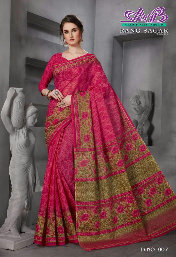 Ab Rang Sagar Latest Designer Cotton Printed Saree Collection 