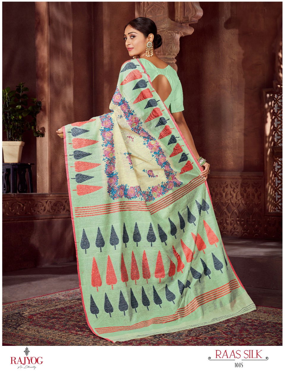 Rajyog Raas Silk Latest Traditional Festive Wear Designer Soft Cotton Saree Collection 