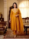 KF 6043 Kalaai Vichitra Silk Embroidery Anarkali Kurtis Set
