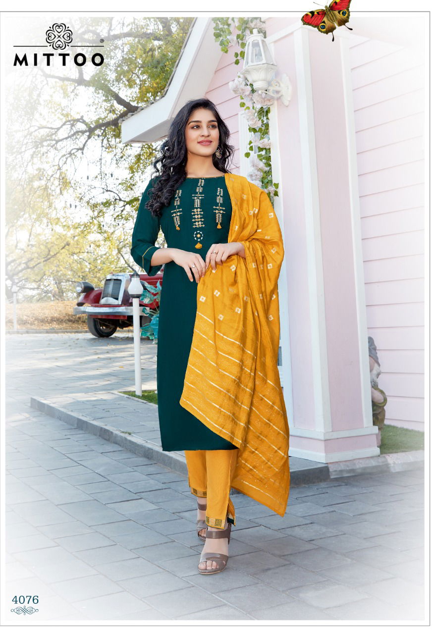 Mittoo Mahendi 3 Fancy Designer Festive Wear Readymade Dress Collection
