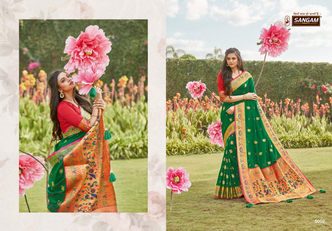 Sangam Pattu Latest Fancy Designer Festive Wear Silk Pure Soft Silk Saree Collection
