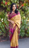 Scmg Ethnic Casual Wear Linen Cotton Printed Saree Bulk Orders In India