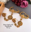 Brass High Gold Wholesale Hath Panja Set in India