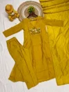 KF 2108 Kalaai Mull Chanderi Aanarkali Kurti Set