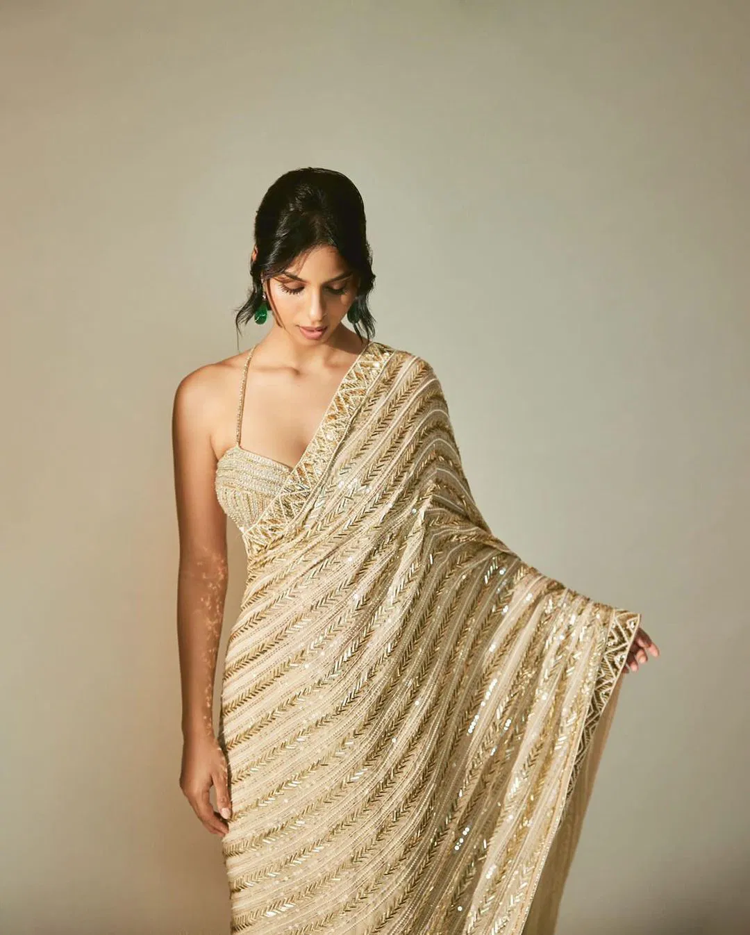 LG 1582 Sequence Embroidery Party Wear Sarees Catalog