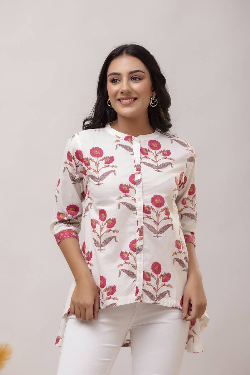 Stylee Girl 20 Cotton Printed Fancy Ladies Tops Wholesale Market In Surat With Price