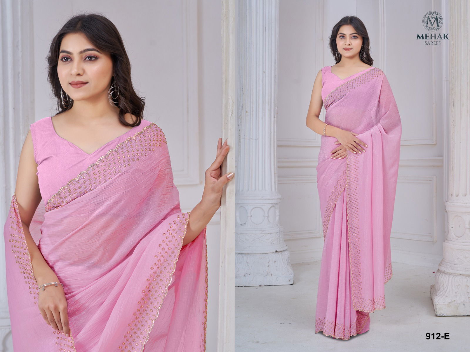 Mehek 912 A To E Soft Art Silk Desginer Saree Surat Wholesale Market