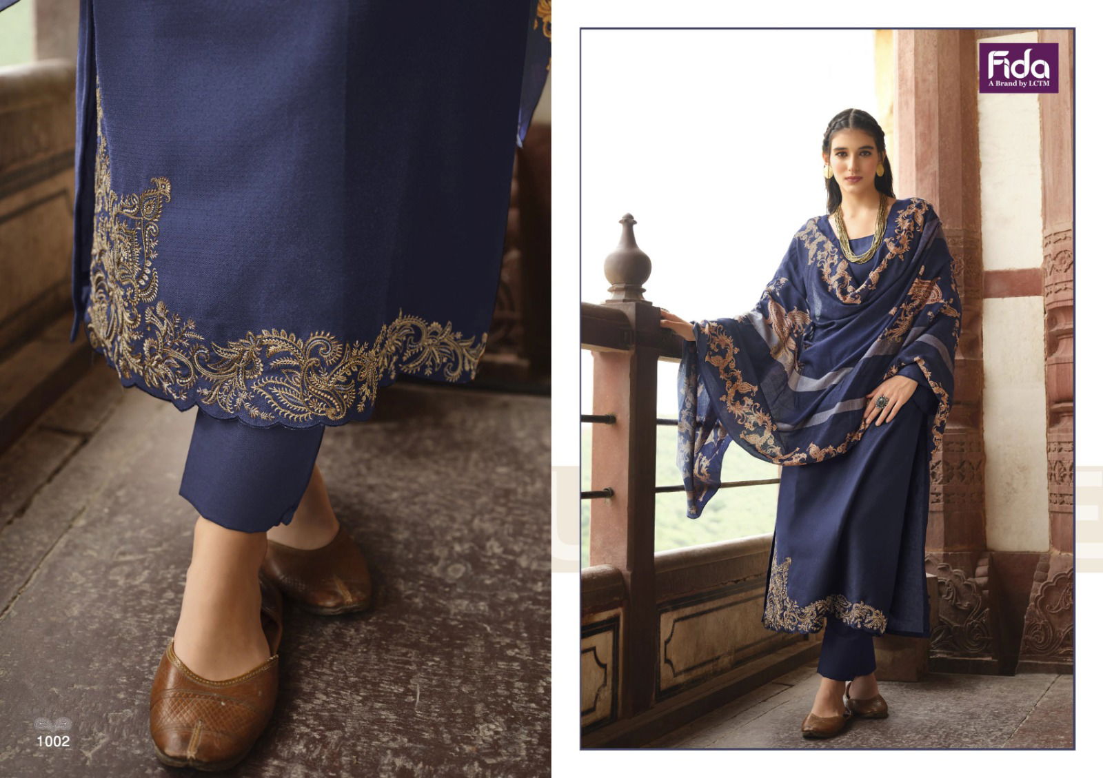Fida Aliza 1 Embroidery Winter Wear Pashmina Dress Material
