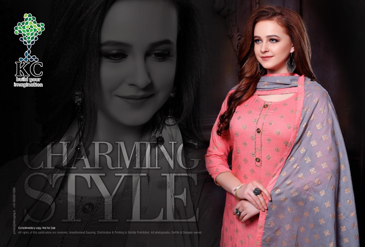 KC Sharara Swag Vol 6 Latest Strylish Heavy Rayon Slub Printed  With Work Sharara Style Readymade Festive wear Salwar Suit Collection 