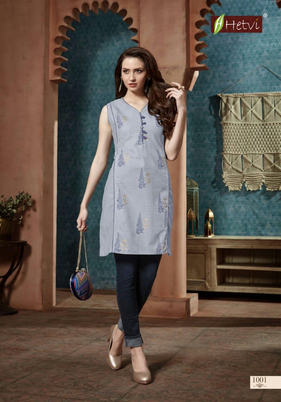 Hetvi Kriti Latest Designer fancy Casual Wear Printed Short Kurti Collection