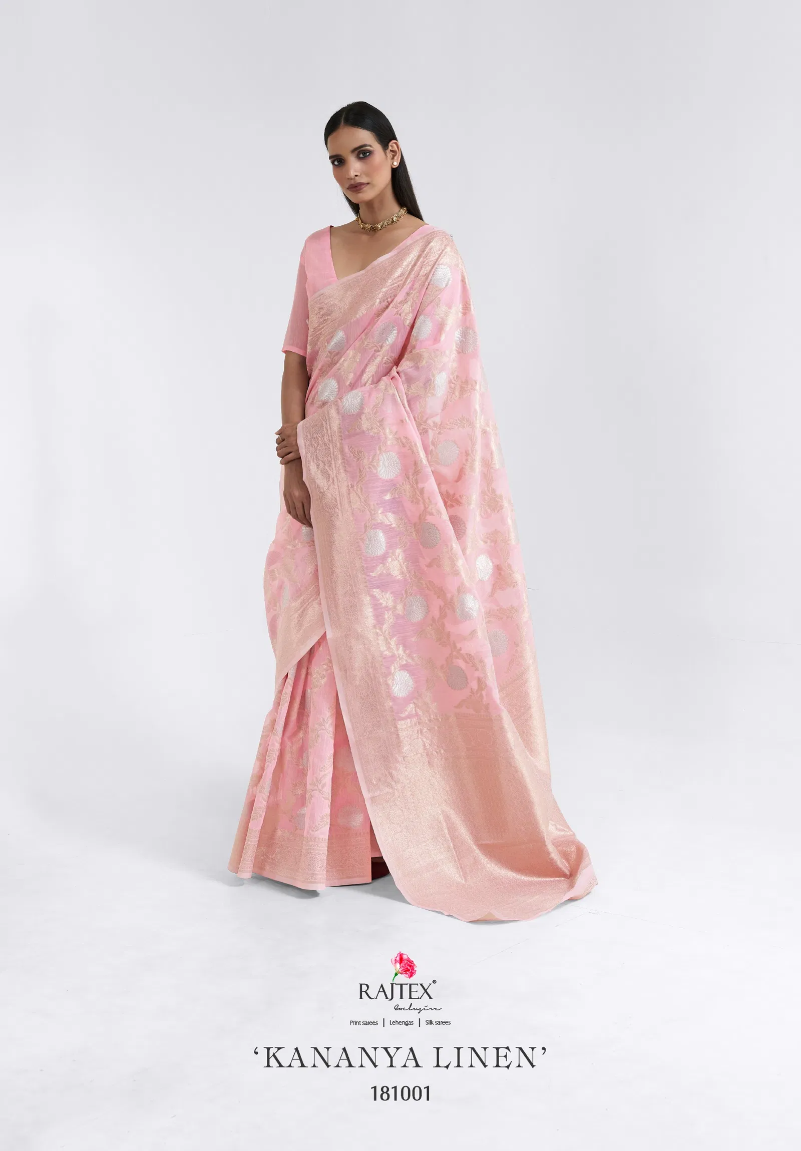 Kananya Linen By Rajtex Linen Occasion Wear Saree Wholesalers In Delhi