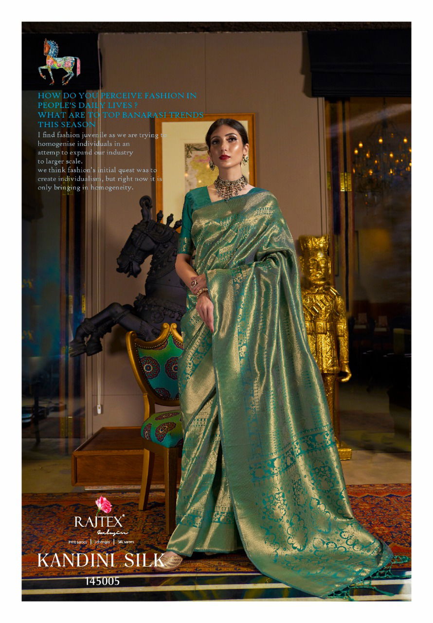 Rajtex Kandini Silk Latest Designer Rich Look Stylish Saree Collection 