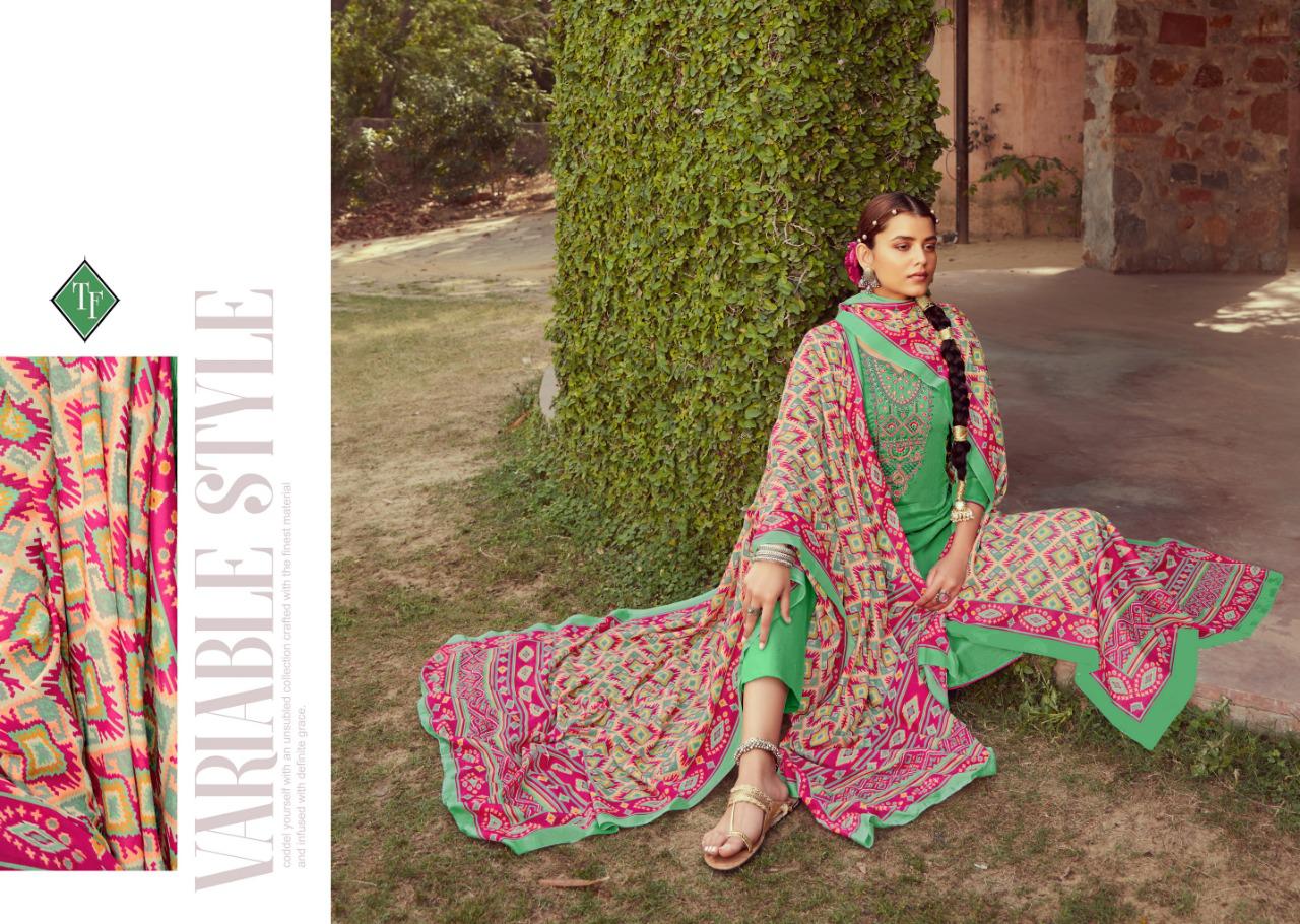 TANSIHK FASHION IKRAT Fancy Designer latest festive Wear Pure Jam Silk With Kashmiri Embroidery Neck Salwar Suit Collection
