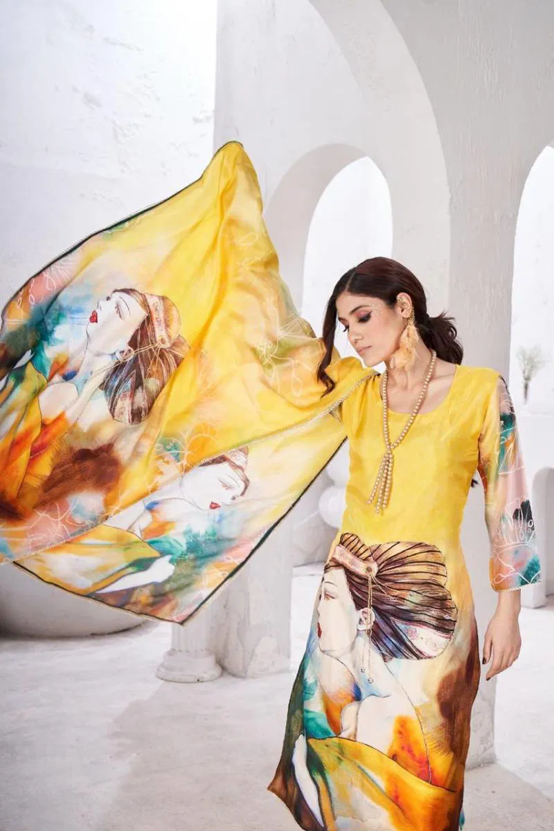 Tanyaa P 399 Maslin Printed Kurti Bottom With Dupatta Online Wholesale