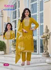 Keerthika Vol 4 By Kavya Viscose Kurti With Bottom Dupatta Suppliers In India
