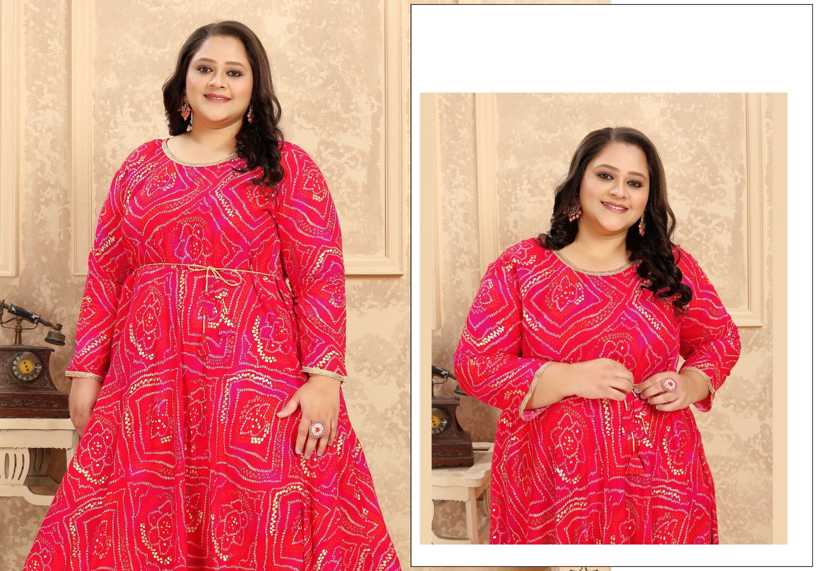 Plus Size Vol1 by Moksh Rayon Kurti With Pocket Catalog 